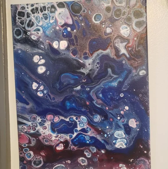 Handcrafted Acrylic Pour 11×14 - Picture 1 of 6